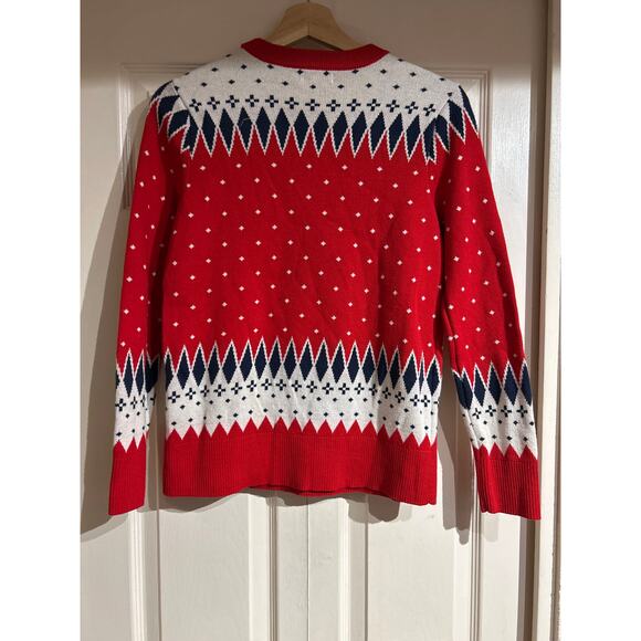 Charter Club Snowflake Christmas Winter Crewneck Sweater - Picture 5 of 5